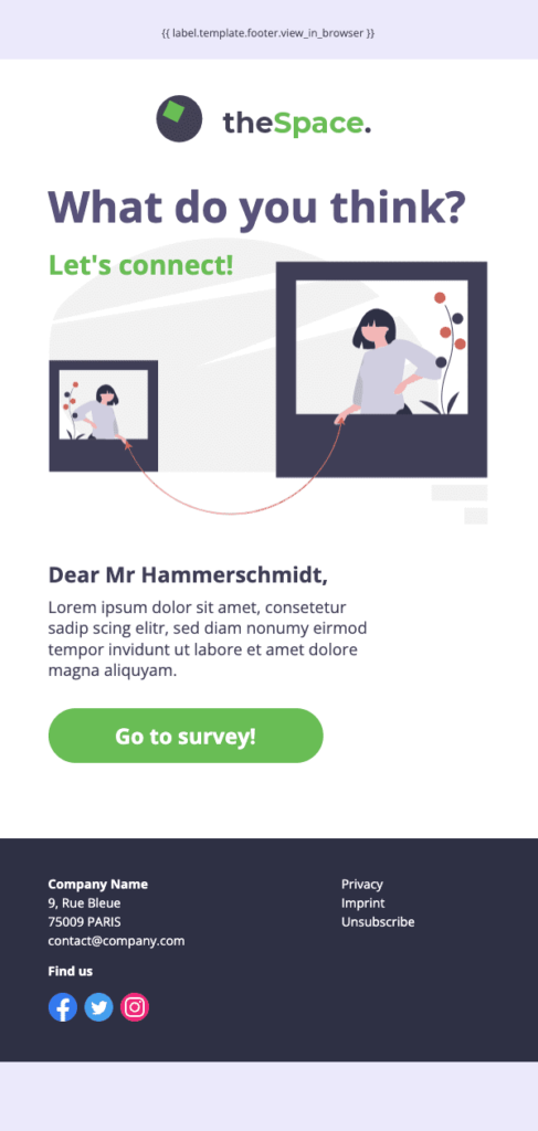 feedback-mail als beispiel für drip marketing