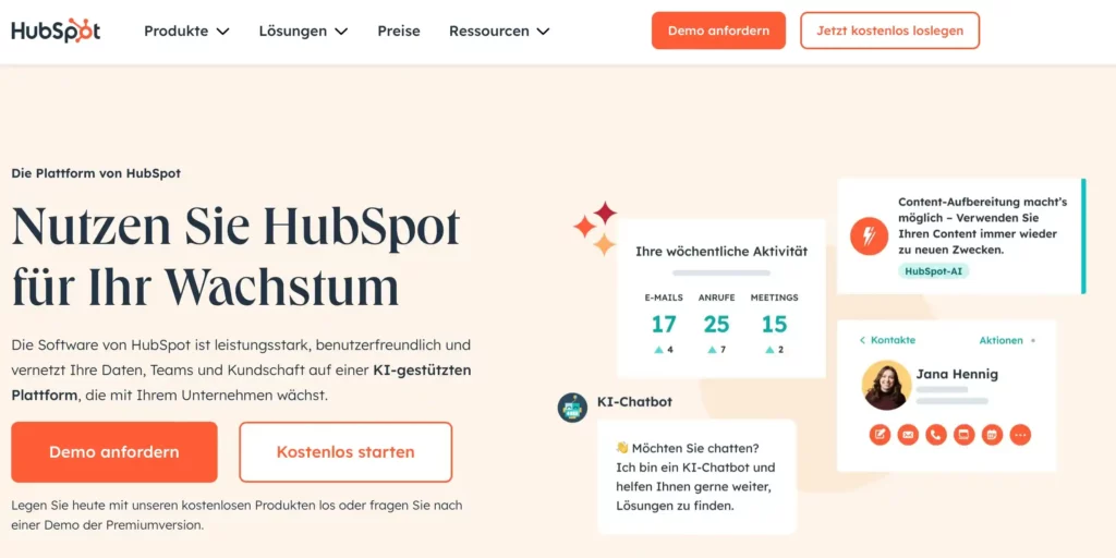 SendGrid-Alternativen, Beispiel HubSpot