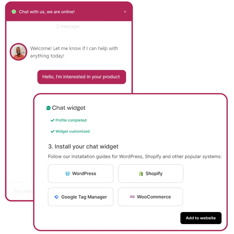 Real-Time Support Integration