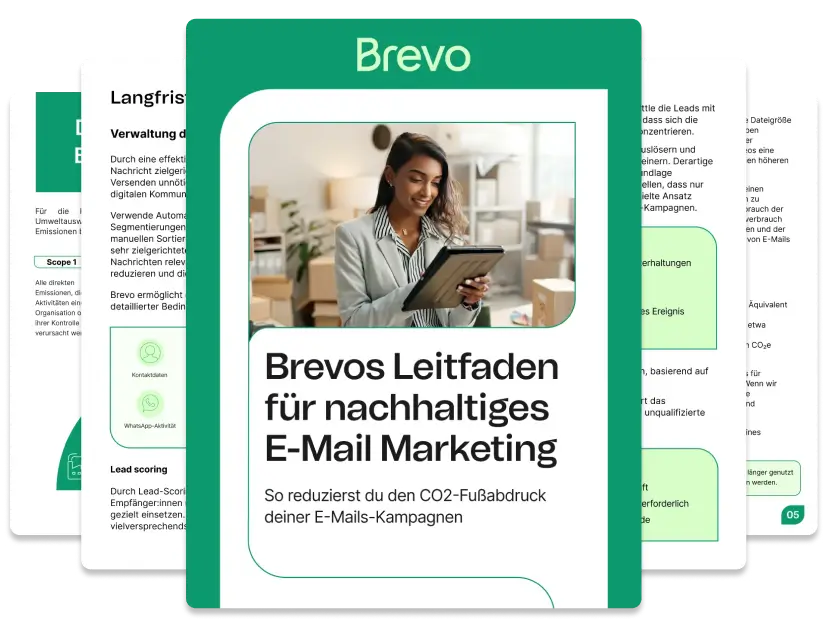 Gestalte E-Mail-Kampagnen basierend auf umweltbewussten Entscheidungen