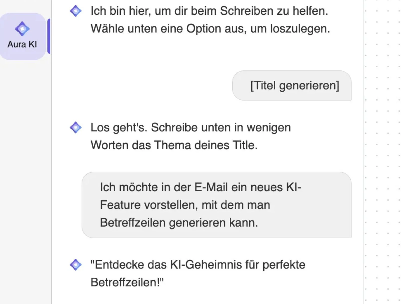 So gelangst du zu Aura