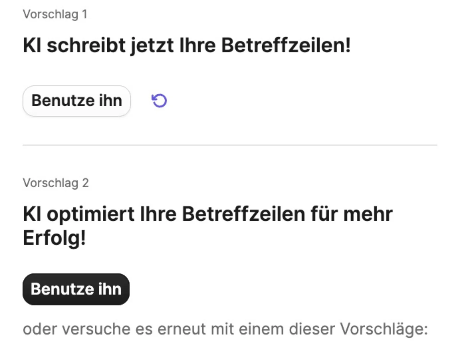 So erstellst du die Betreffzeile mit Aura