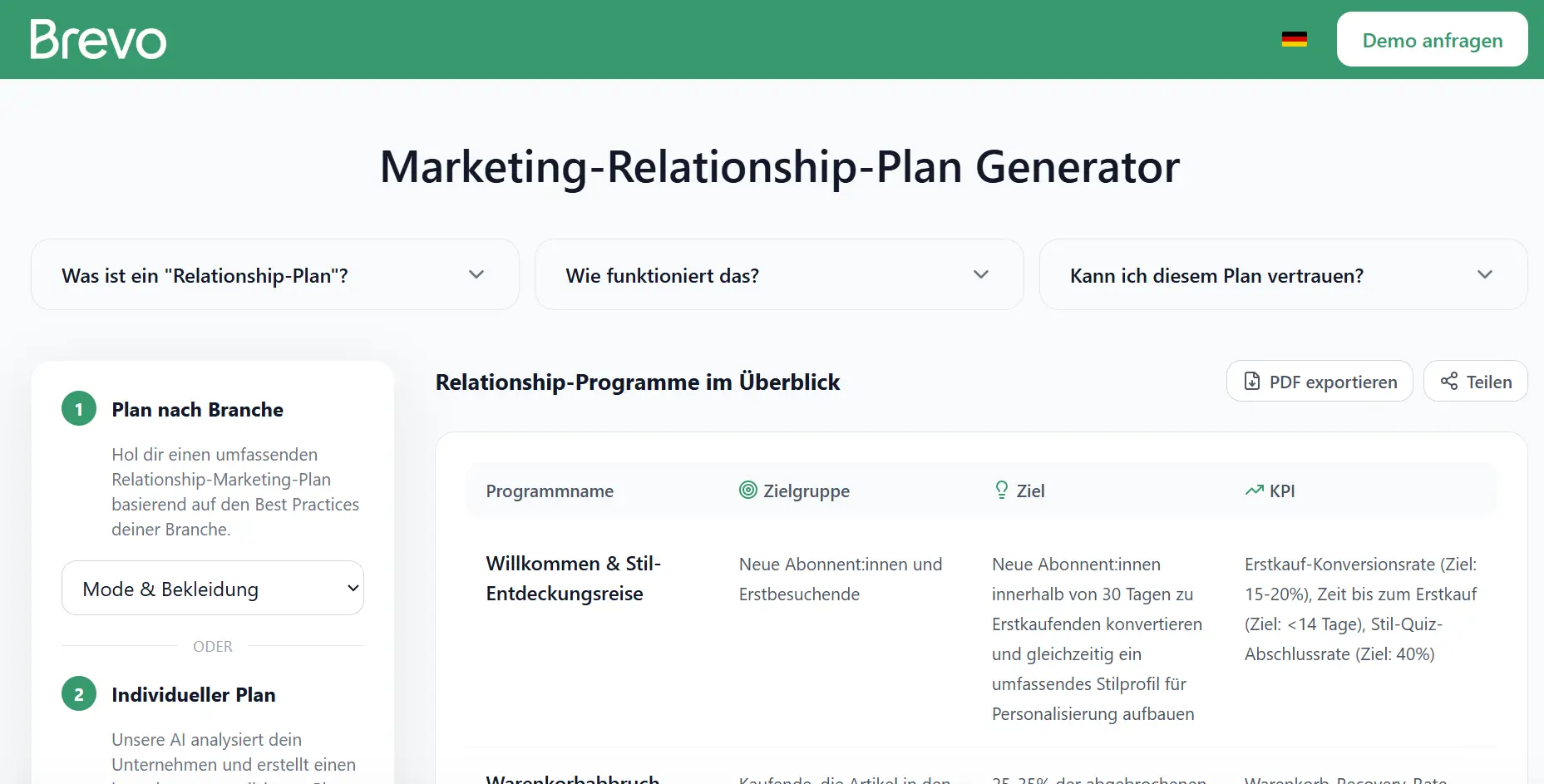 Marketing-Relationship-Plan Generator image
