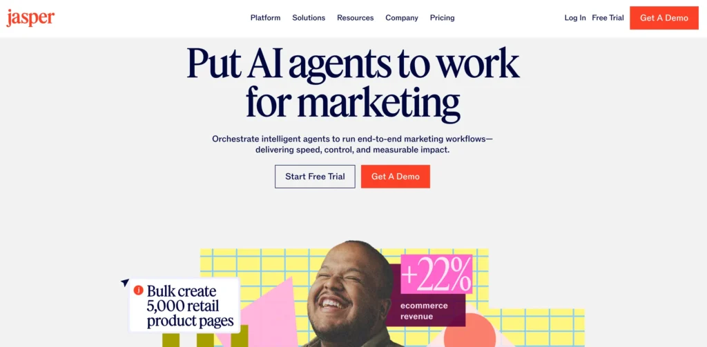 Homepage von Jasper