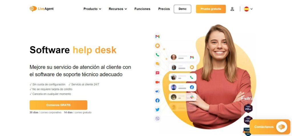 Software de atencion al cliente: LiveAgent