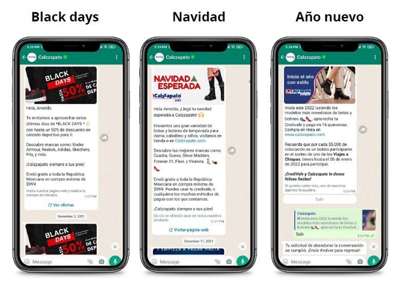 Ejemplo de respuesta automática de WhatsApp 3.