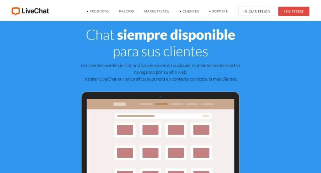 Software de atencion al cliente: Livechat