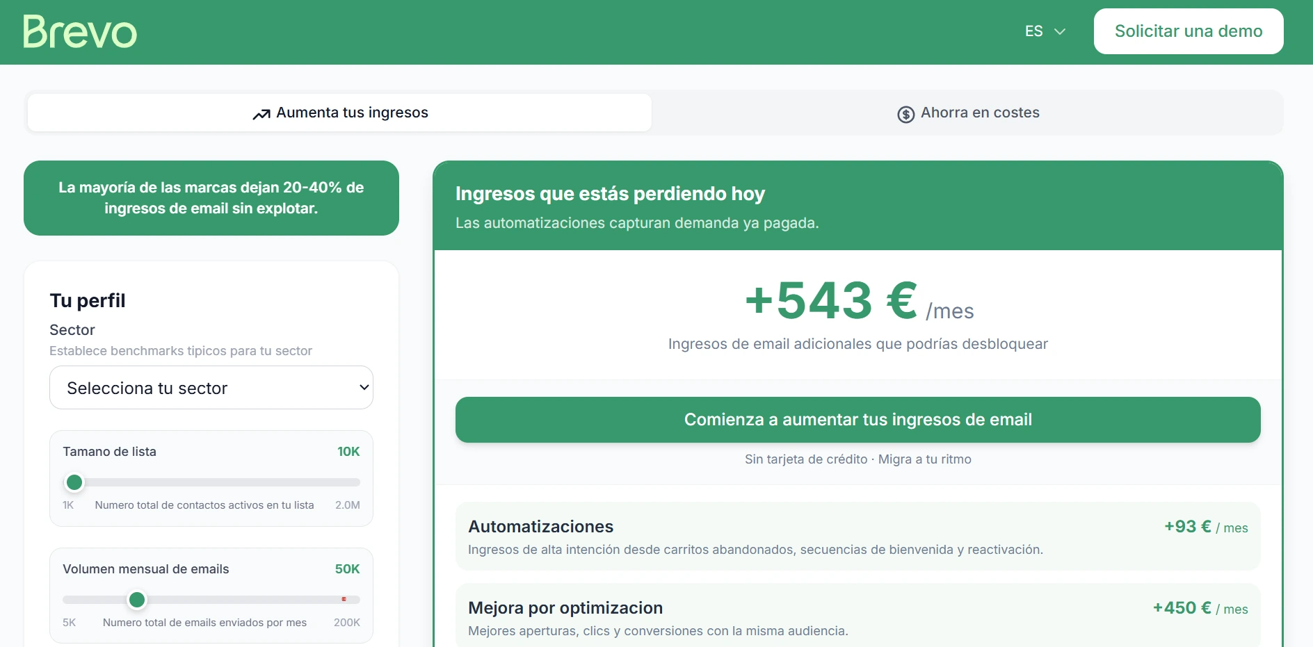 Calculadora de ROI de Email image