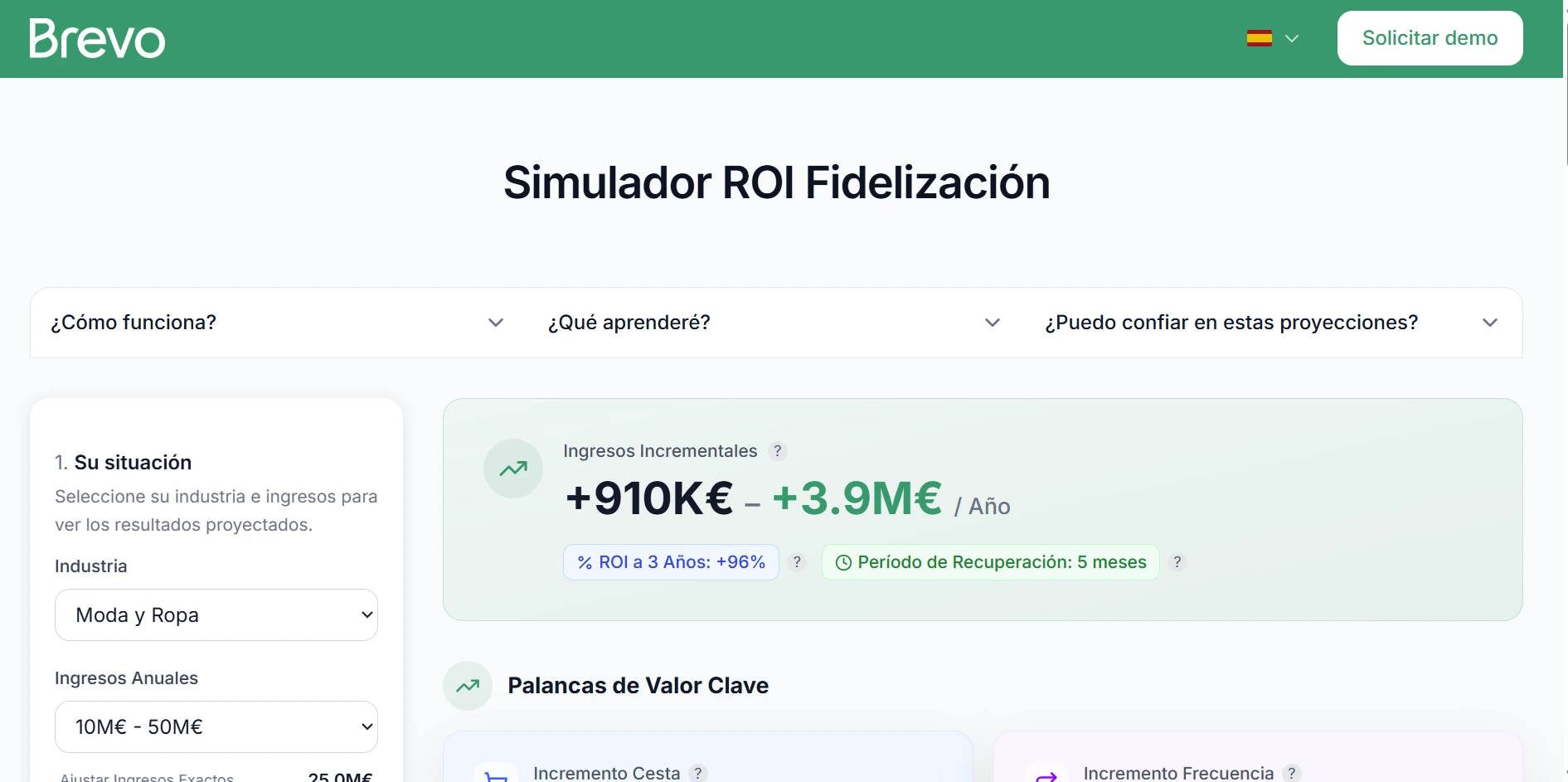 Simulador ROI Fidelización image