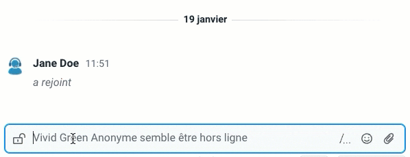 Chat réponses sauvegardées 2