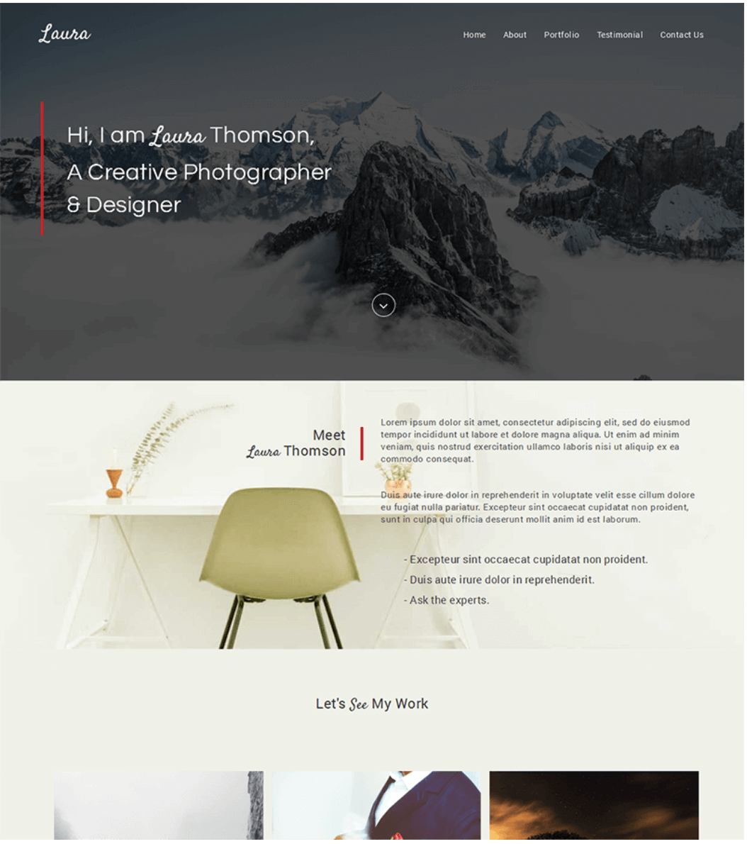Template de landing page Bootstrap #3 : Bell Template de landing page Bootstrap #3 : Bell