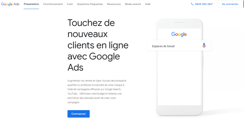 Campagne publicitaire - Google Ads