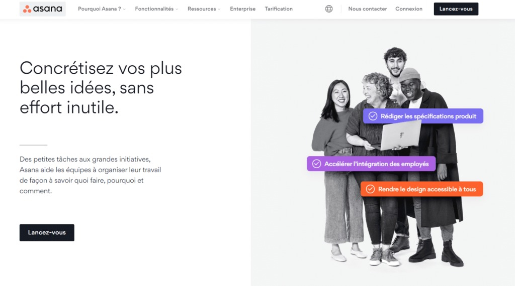 Campagne publicitaire - Asana
