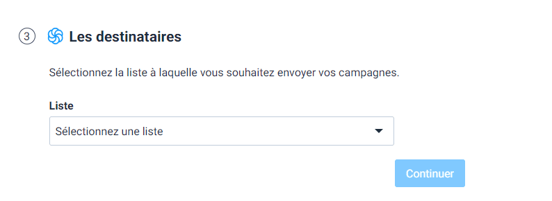 Sélectionner liste RSS