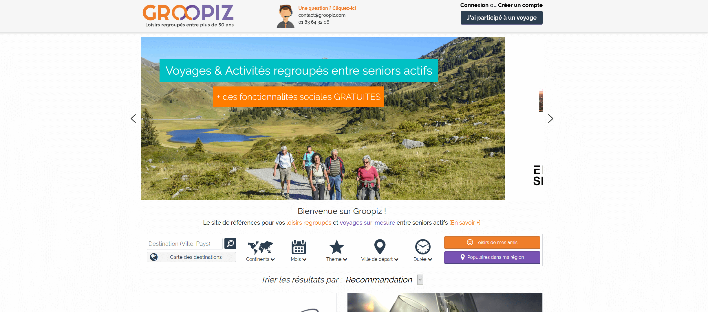 Newsletter tourisme - seniors