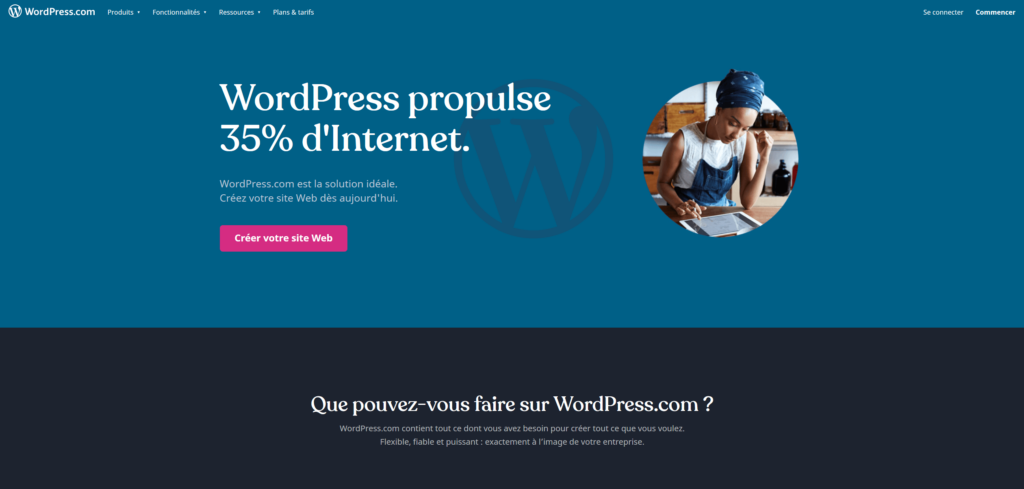 stratégie marketing pme - exemple wordpress