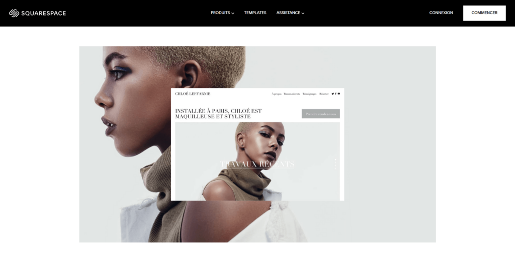 stratégie marketing d'une entreprise - exemple Squarespace