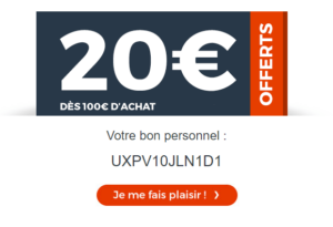 Les emails de réduction sont plus sobres que les précédents. Email marketing e-commerce de Cdiscount : email promotionnel