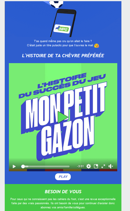 Newsletter Joomla - exemple fluo