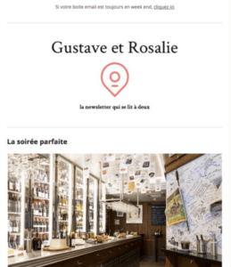Newsletter Gustave et Rosalie