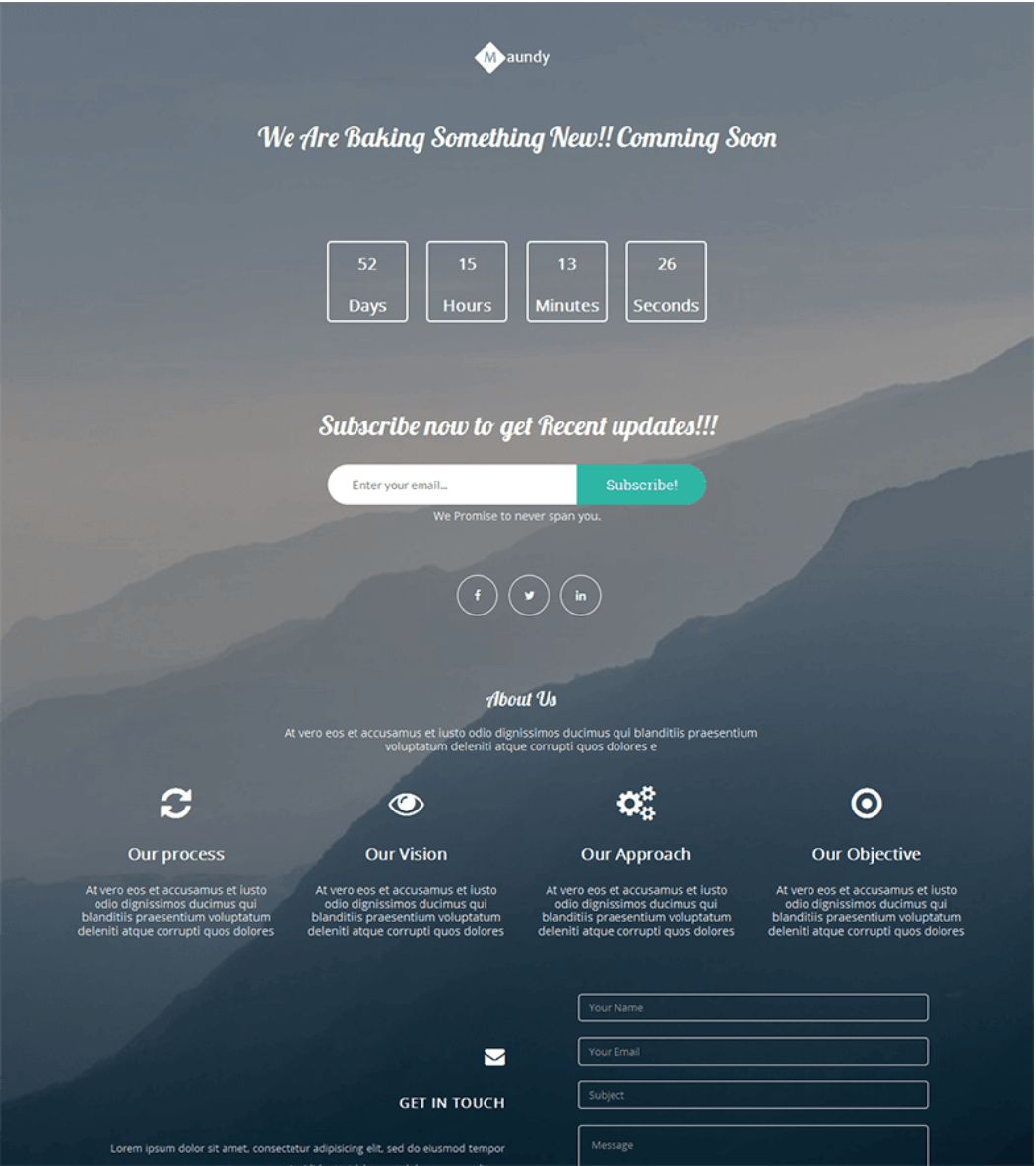 Template de landing page Bootstrap #4 : Laura Template de landing page Bootstrap #4 : Laura