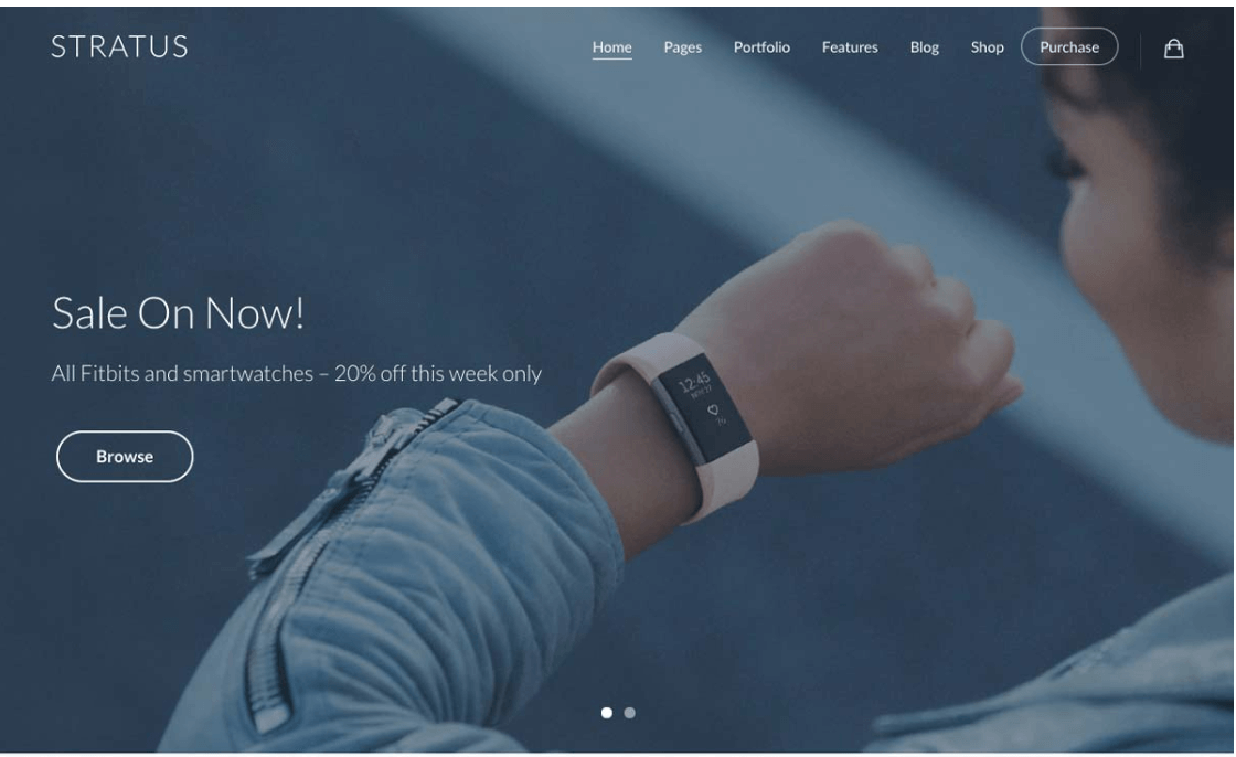 Template de landing page wordpress #1 : Stratus Template de landing page wordpress #1 : Stratus