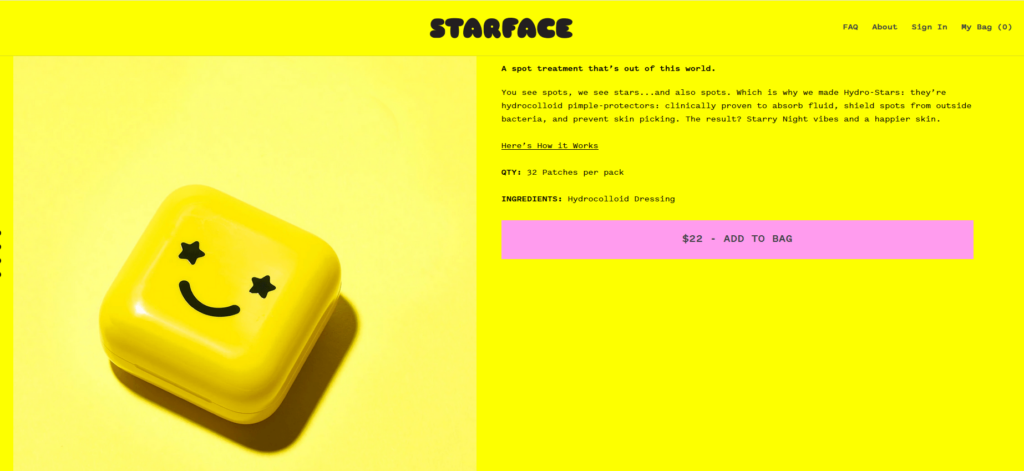 Couleur jaune marketing