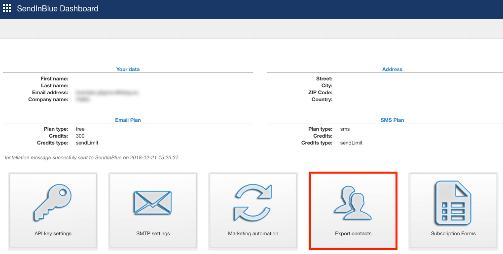 Plugin Joomla - exporter les contacts
