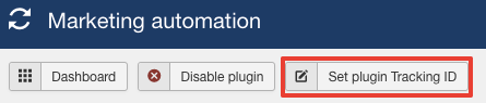 Joomla marketing automation - tracking ID