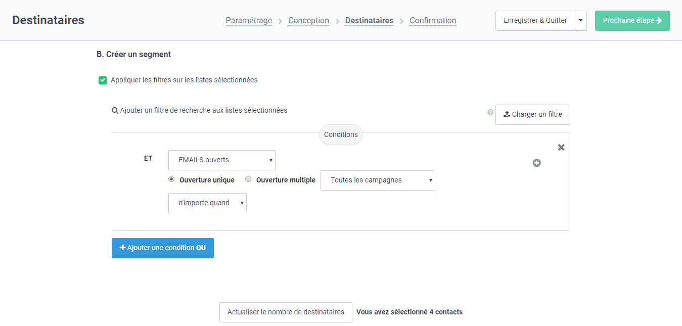 Une segmentation efficace selon vos données clients Brevo : une segmentation beaucoup plus facile