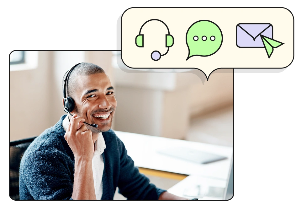 Un support client 24h/24, 7j/7, assuré par de vrais humains