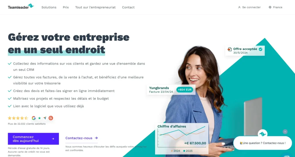 Teamleader-home-page