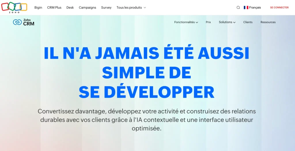Zoho-CRM-Home-Page