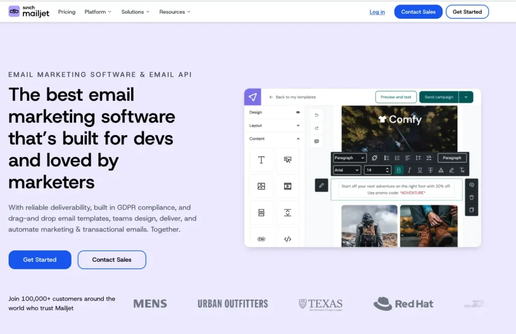 Mailjet, logiciel newsletter collaboratif