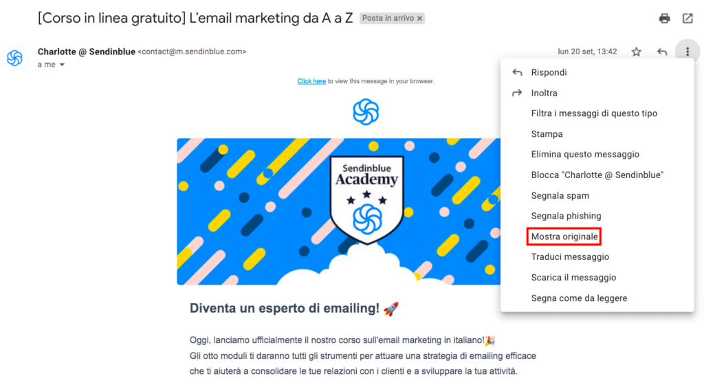 mostra-originale-email