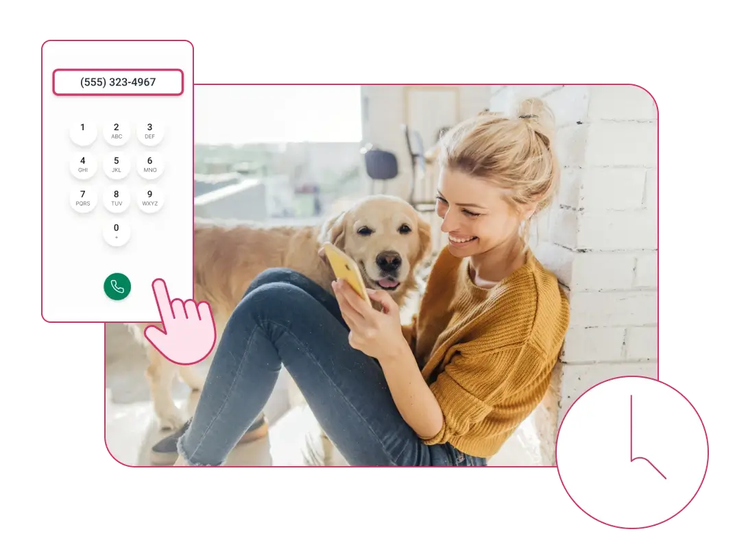 ワンクリック発信＆クライアントのセグメント管理で時間を節約