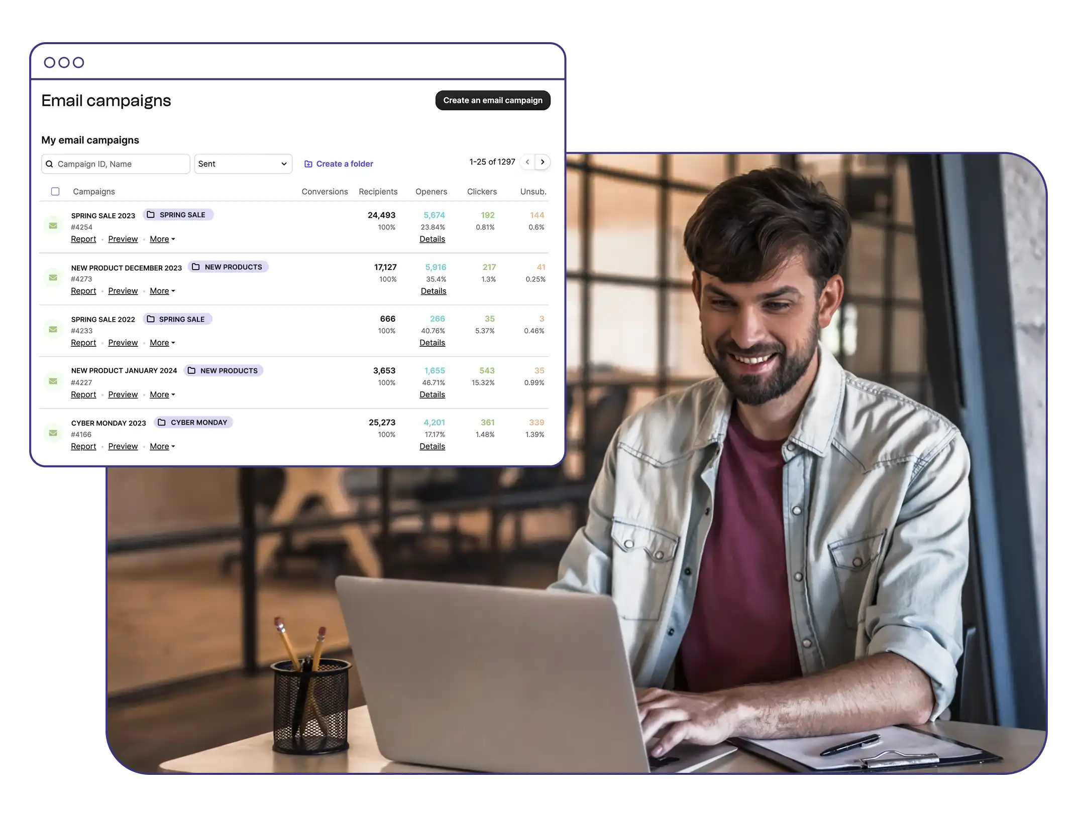 信頼できるメール配信率