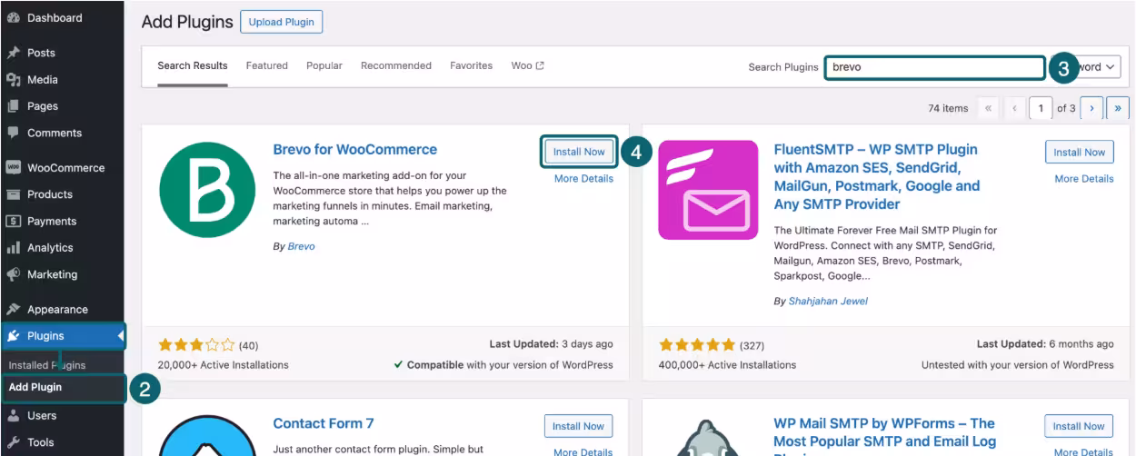 downloading the WooCommerce plugin