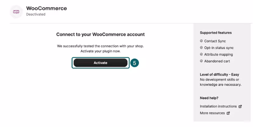 connecting WooCommerce and Brevo