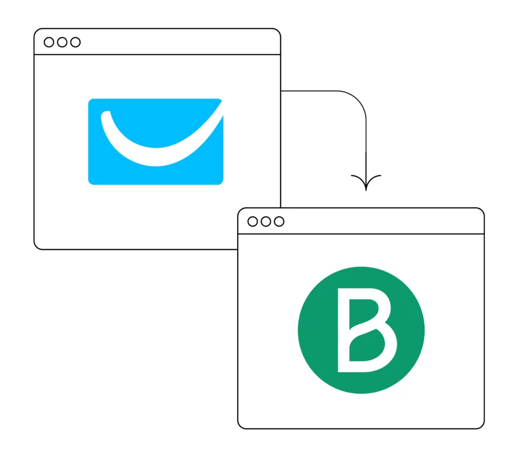 GetResponse vs Brevo logos
