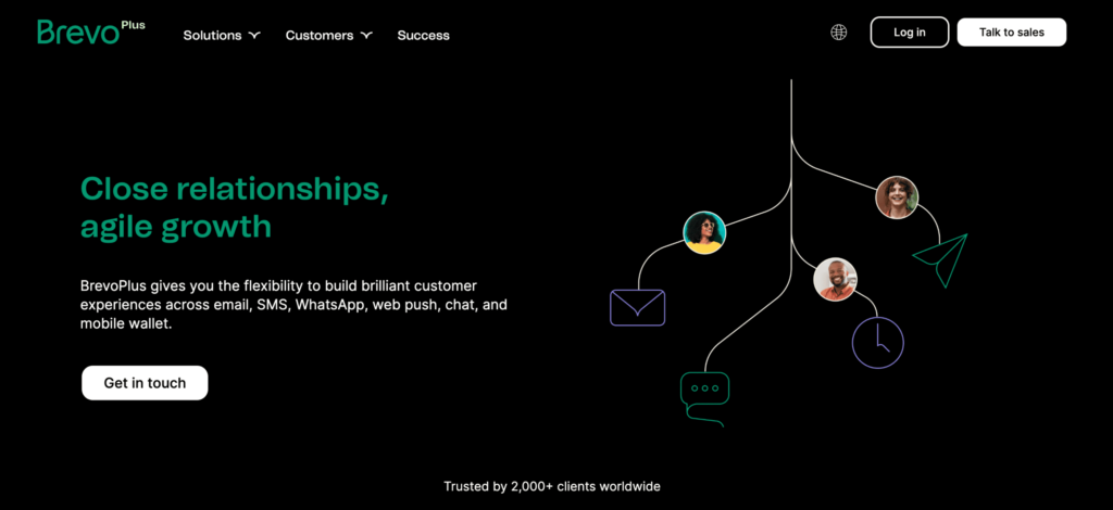 Brevo Enterprise Solution homepage