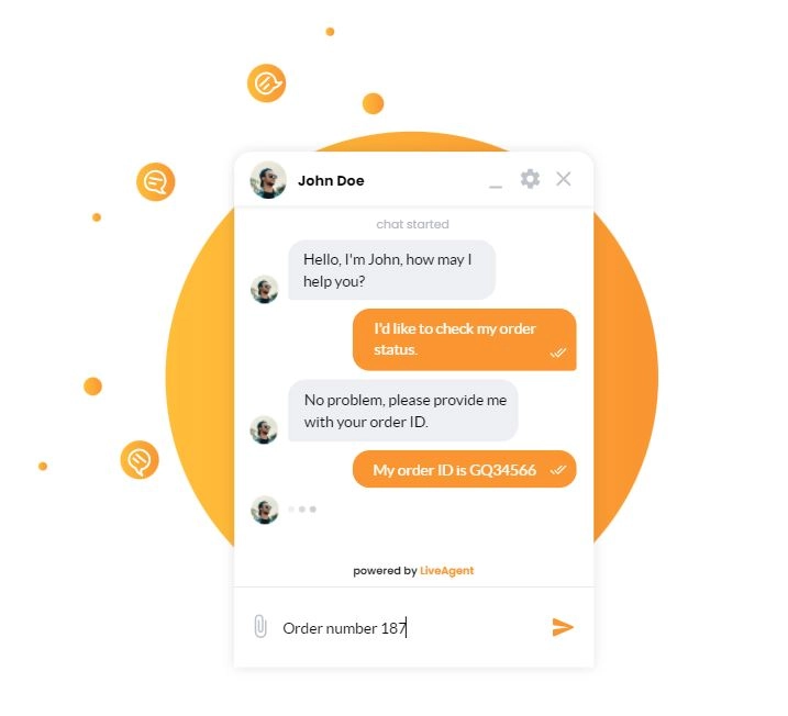 One of the best live chat software for customer support by LiveAgent.