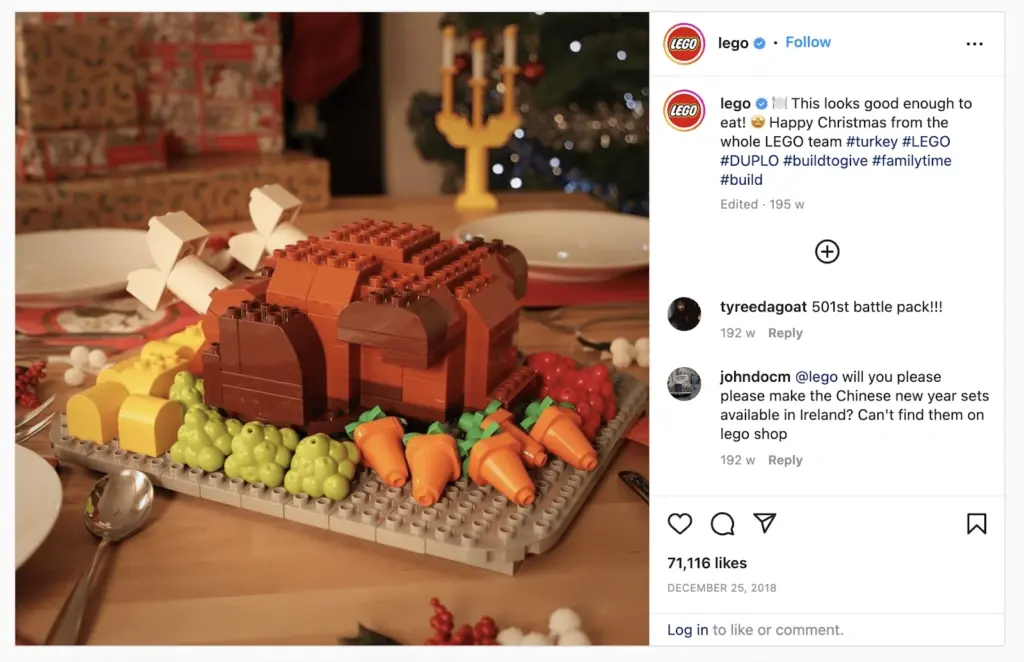 lego holiday campaign example