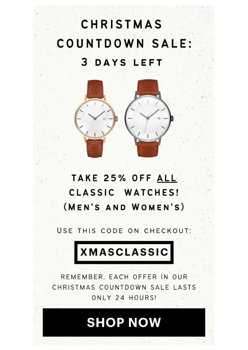 watch brand holiday campaign example