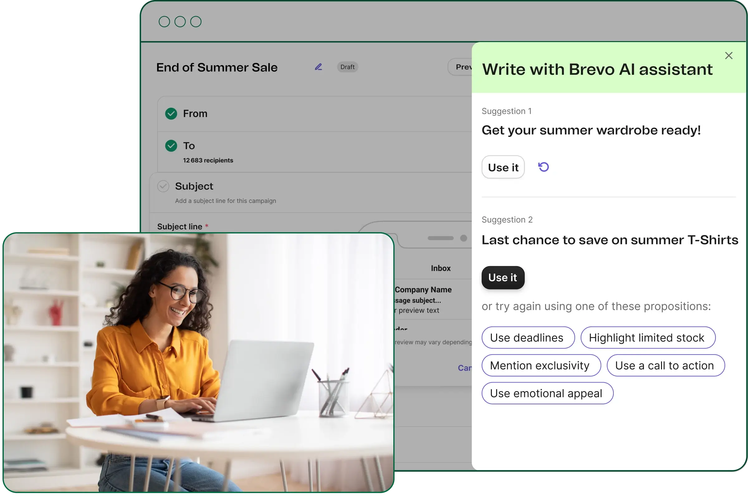 Write and refine with AI