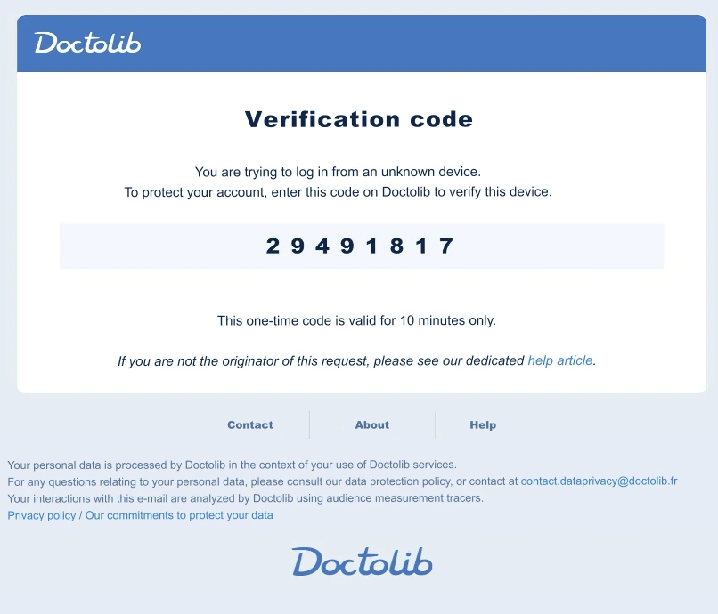 Account verification