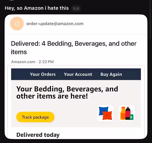 usage of AI in delivery update emails